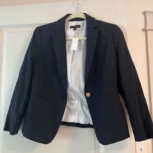 Ann Taylor blazer, size 2, navy, new with tag